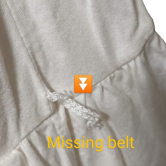 Polo Jeans Ralph Lauren cream colored wrapped draped goddess top blouse … - Picture 6 of 10